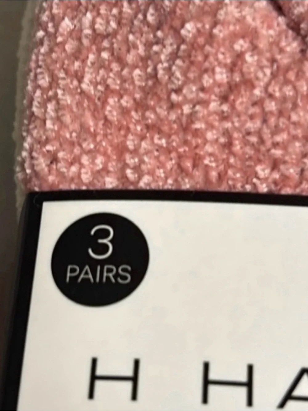 New H by Halston Socks Women’s 3 Pair Pink & Tan Ultra Soft Sock Casual Active